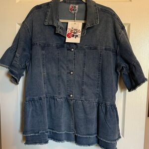 The Zig Zag Shop Women's Denim Jean Jacket